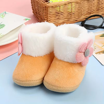 Baby Princess Shoes – Soft Sole Winter Footwear for 0–12 Months