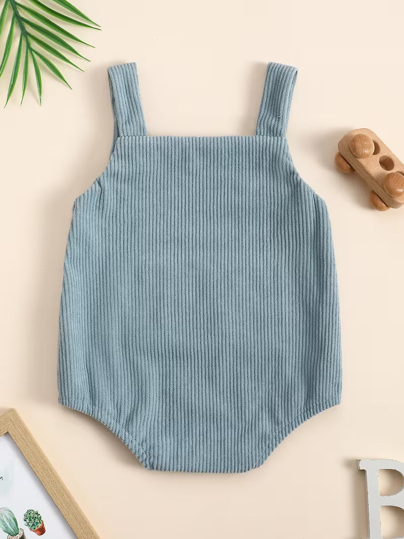 Baby “BOY” Letter Embroidered Romper – Cute & Comfortable Outfit for Little Ones