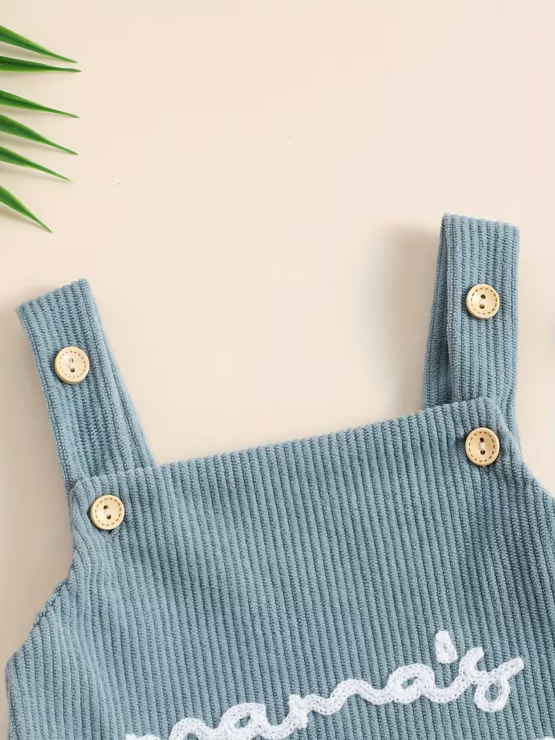 Baby “BOY” Letter Embroidered Romper – Cute & Comfortable Outfit for Little Ones