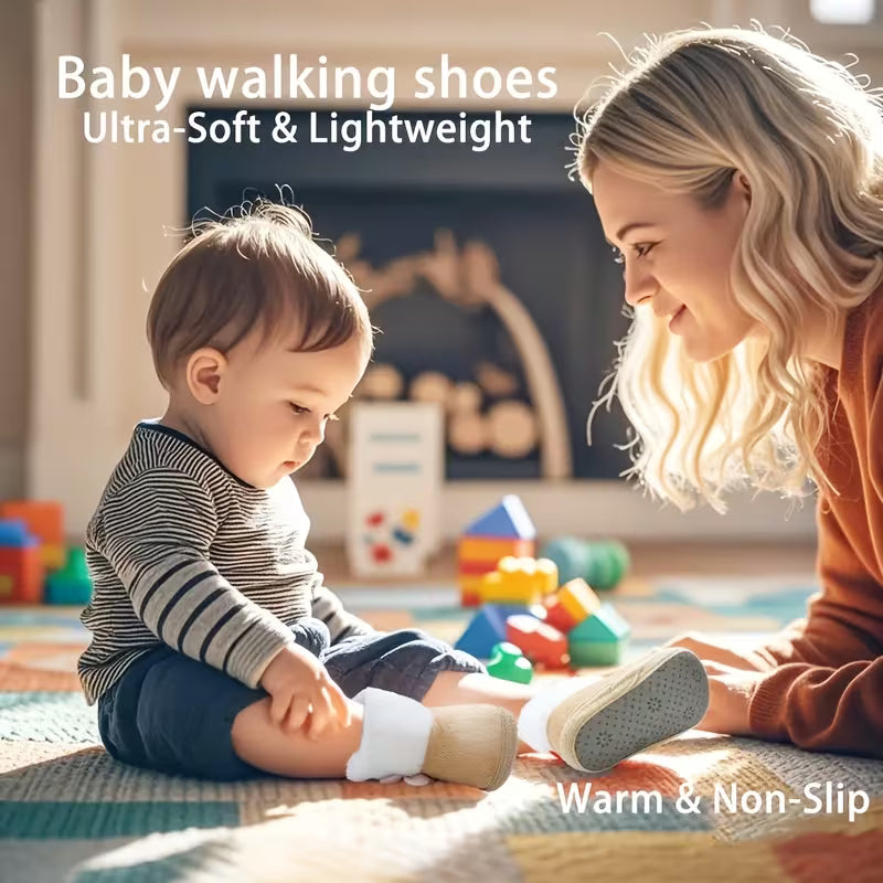 Baby Princess Shoes – Soft Sole Winter Footwear for 0–12 Months