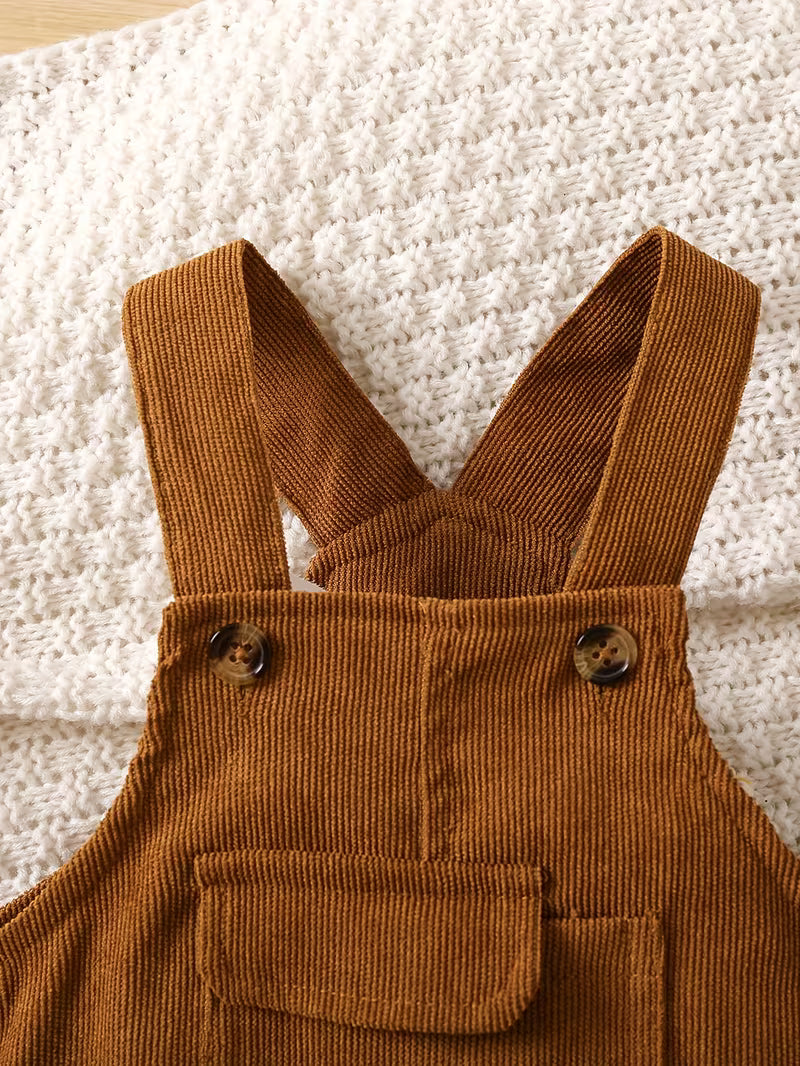 Baby Corduroy Overalls – Stylish Autumn & Winter Outfit for Boys and Girls