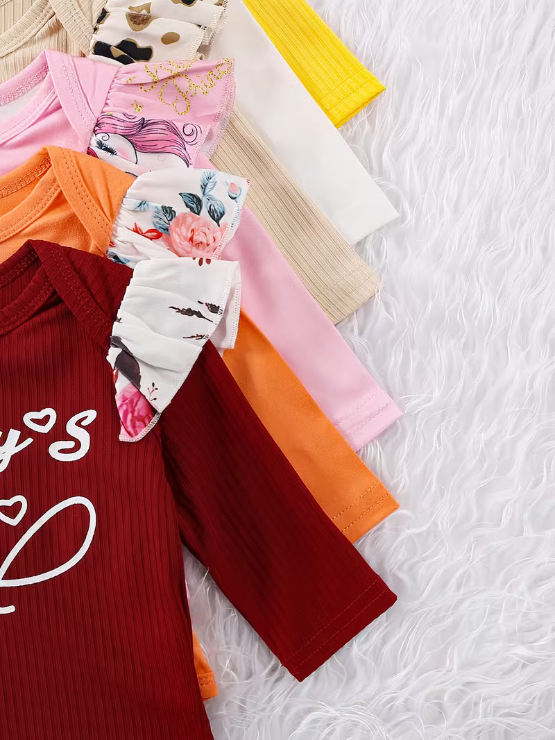 3-Piece Newborn Baby Outfit Set – Cozy Knitted Long-Sleeve Top & Pants for Autumn and Winter