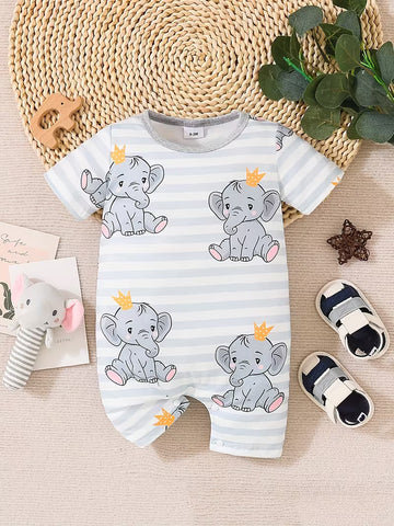 Baby Short-Sleeve Romper – Cute & Comfortable One-Piece Outfit for Boys and Girls