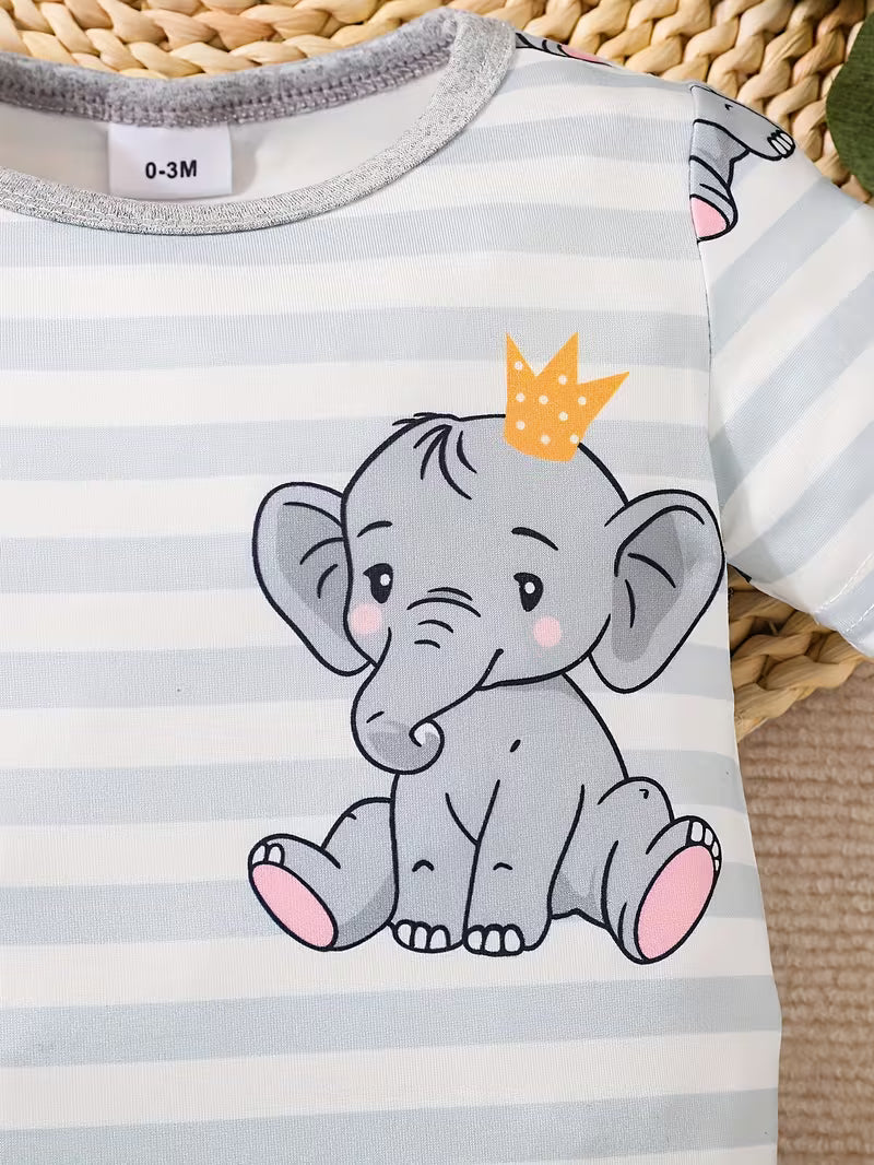 Baby Short-Sleeve Romper – Cute & Comfortable One-Piece Outfit for Boys and Girls